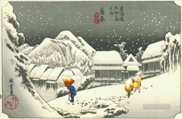 Utagawa Hiroshige Painting - Kanbara Utagawa Hiroshige Ukiyoe